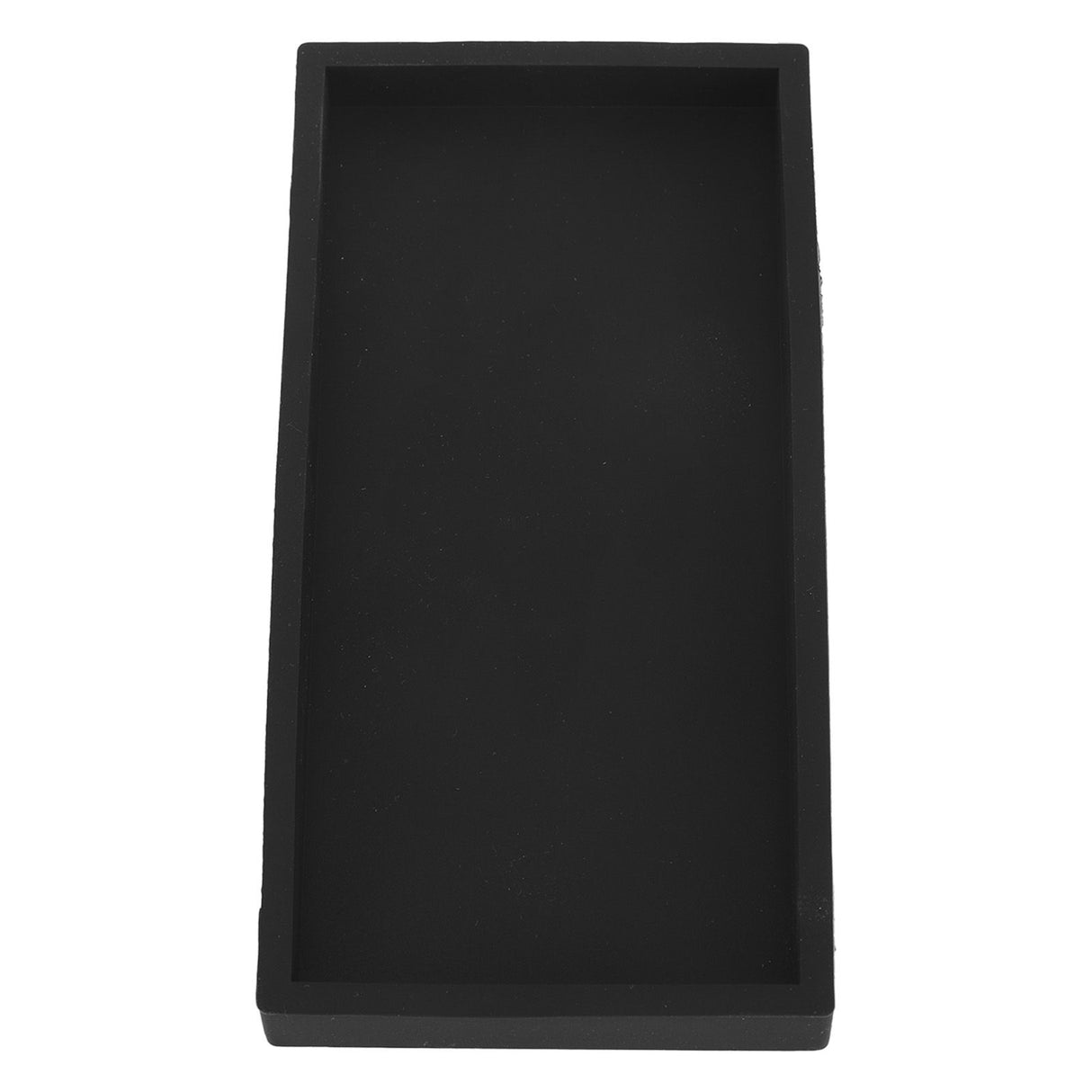 Silicone Storage Tray Silica Gel Kitchen Sorting Plate Tray Cosmetics Organizer Tray for Bathroom Dressing Table Black Small Size
