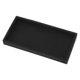 Silicone Storage Tray Silica Gel Kitchen Sorting Plate Tray Cosmetics Organizer Tray for Bathroom Dressing Table Black Small Size - Rear View
