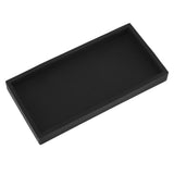 Silicone Storage Tray Silica Gel Kitchen Sorting Plate Tray Cosmetics Organizer Tray for Bathroom Dressing Table Black Small Size - Close-Up Angle