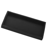 Silicone Storage Tray Silica Gel Kitchen Sorting Plate Tray Cosmetics Organizer Tray for Bathroom Dressing Table Black Small Size