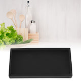 Silicone Storage Tray Silica Gel Kitchen Sorting Plate Tray Cosmetics Organizer Tray for Bathroom Dressing Table Black Small Size - Extra Image
