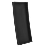 Silicone Storage Tray Silica Gel Kitchen Sorting Plate Tray Cosmetics Organizer Tray for Bathroom Dressing Table Black Large Size