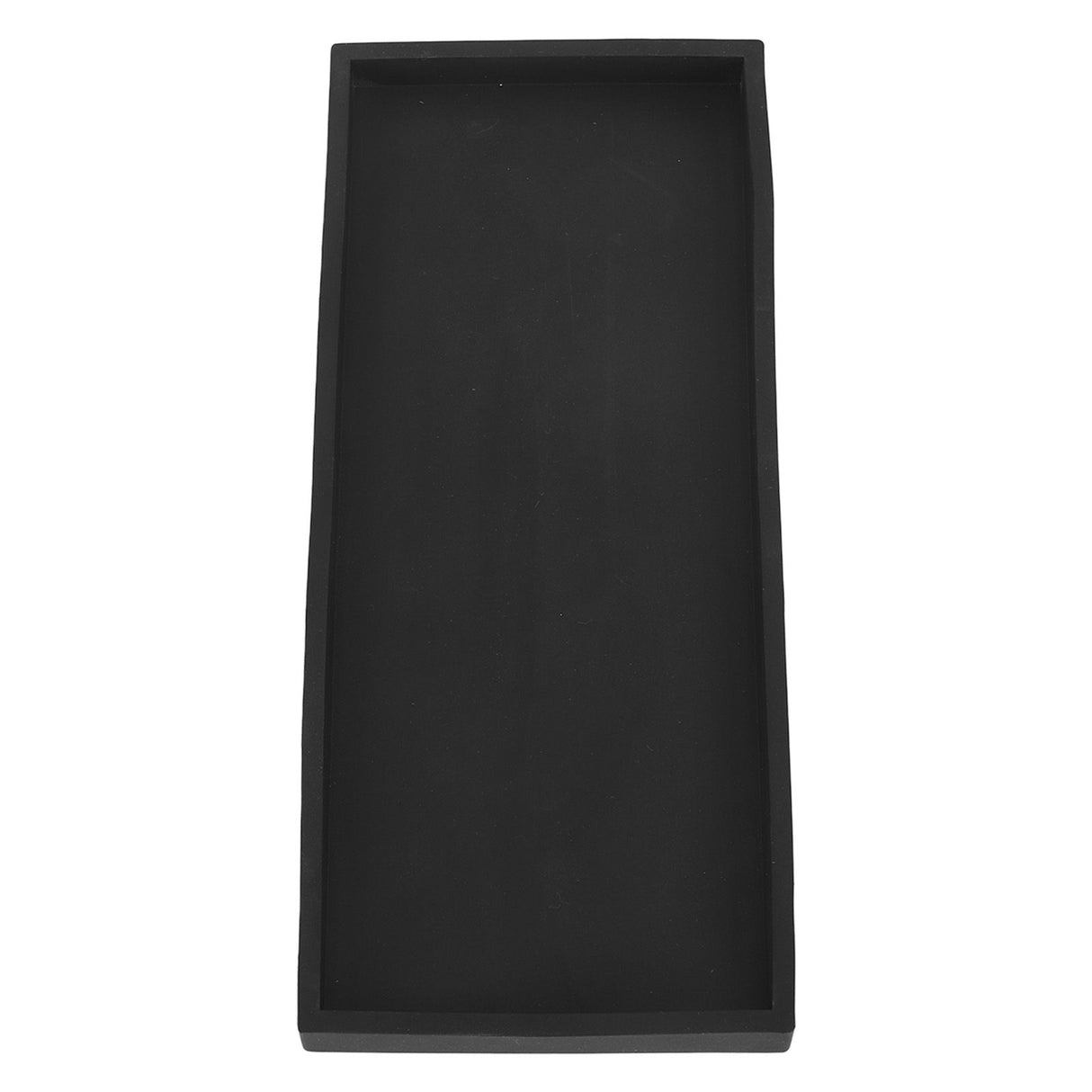 Silicone Storage Tray Silica Gel Kitchen Sorting Plate Tray Cosmetics Organizer Tray for Bathroom Dressing Table Black Large Size