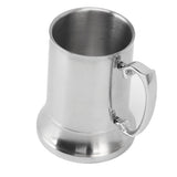 Stainless Steel Beer Mug Anti Slip High Temperature Resistant Modern Beer Cup Coffee Mug 500ml - Low Angle