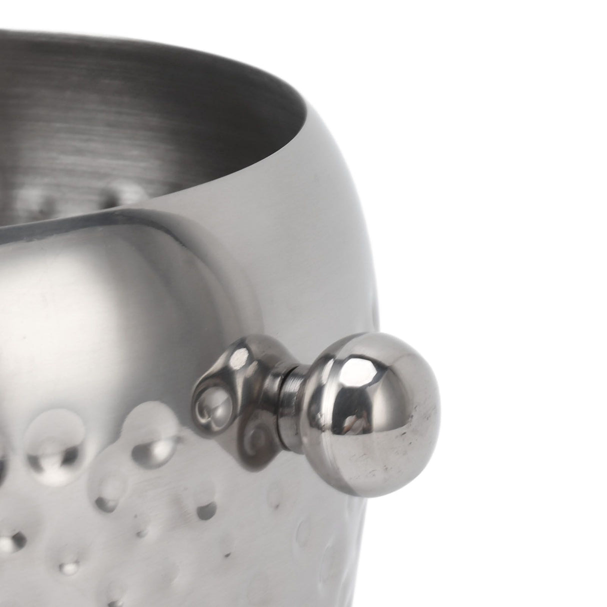 Ice Bucket Stainless Steel Mini Insulated Frozen Container for Bar Wine Champagne 1L Sliver