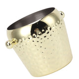 Ice Bucket Stainless Steel Mini Insulated Frozen Container for Bar Wine Champagne 1L Gold