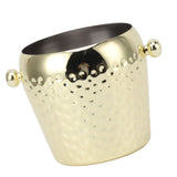Ice Bucket Stainless Steel Mini Insulated Frozen Container for Bar Wine Champagne 1L Gold