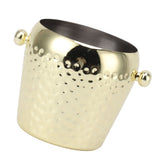 Ice Bucket Stainless Steel Mini Insulated Frozen Container for Bar Wine Champagne 1L Gold