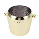 Ice Bucket Stainless Steel Mini Insulated Frozen Container for Bar Wine Champagne 1L Gold - Extra Image