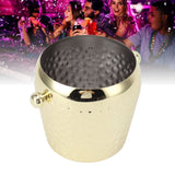 Ice Bucket Stainless Steel Mini Insulated Frozen Container for Bar Wine Champagne 1L Gold