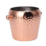 Ice Bucket Stainless Steel Mini Insulated Frozen Container for Bar Wine Champagne 1L Rose Gold