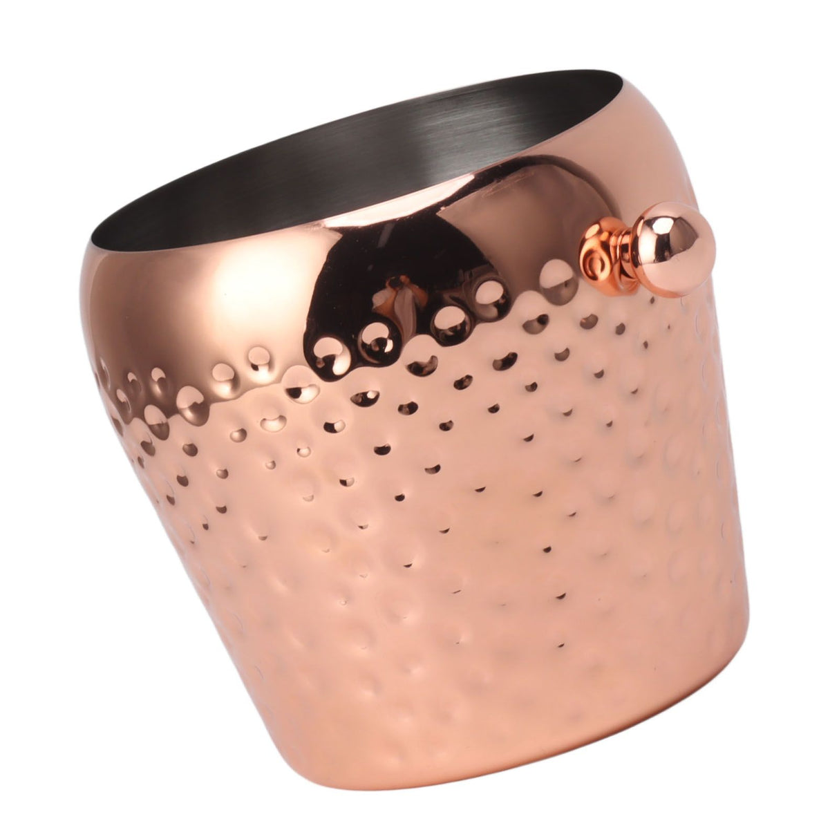 Ice Bucket Stainless Steel Mini Insulated Frozen Container for Bar Wine Champagne 1L Rose Gold