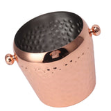 Ice Bucket Stainless Steel Mini Insulated Frozen Container for Bar Wine Champagne 1L Rose Gold