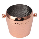 Ice Bucket Stainless Steel Mini Insulated Frozen Container for Bar Wine Champagne 1L Rose Gold - Extra Image