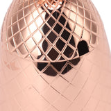 Cocktail Shaker Pineapple Shape Stainless Steel Polished Smooth Surface 500ml for Home Bar Rose Gold - Extra Image