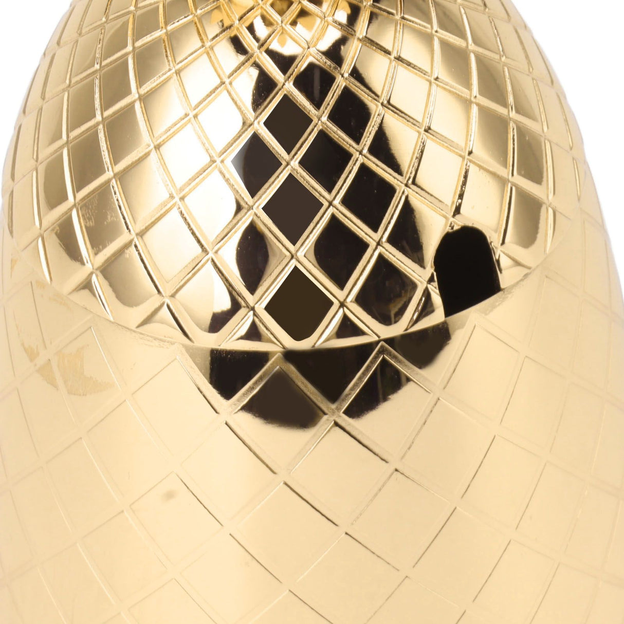 Cocktail Shaker Pineapple Shape Stainless Steel Polished Smooth Surface 500ml for Home Bar Gold