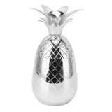 Cocktail Shaker Pineapple Shape Stainless Steel Polished Smooth Surface 500ml for Home Bar Silver