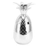 Cocktail Shaker Pineapple Shape Stainless Steel Polished Smooth Surface 500ml for Home Bar Silver - Rear View