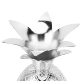 Cocktail Shaker Pineapple Shape Stainless Steel Polished Smooth Surface 500ml for Home Bar Silver