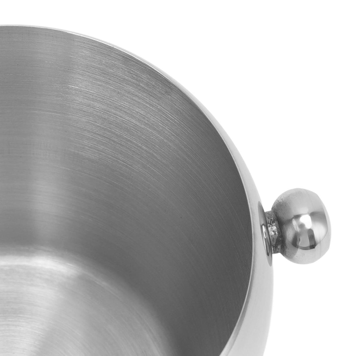 Stainless Steel Ice Bucket Champagne Ice Bucket Wine Chiller Bucket Beverage Tub with Smooth Handle for Home Bars Parties Silver Naked Small 1L
