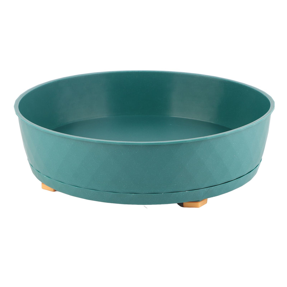 Kitchen Turntable Spin Round Tray 360 Degrees Rotating Non Skid Multifunctional Spice Organizer for Cabinet Pantry Refrigerator Countertop Green