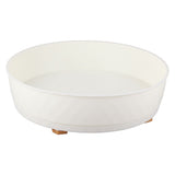 Kitchen Turntable Spin Round Tray 360 Degrees Rotating Non Skid Multifunctional Spice Organizer for Cabinet Pantry Refrigerator Countertop White