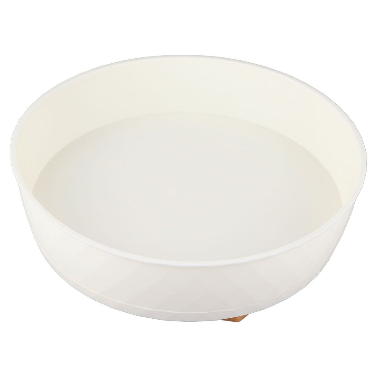 Kitchen Turntable Spin Round Tray 360 Degrees Rotating Non Skid Multifunctional Spice Organizer for Cabinet Pantry Refrigerator Countertop White