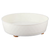 Kitchen Turntable Spin Round Tray 360 Degrees Rotating Non Skid Multifunctional Spice Organizer for Cabinet Pantry Refrigerator Countertop White