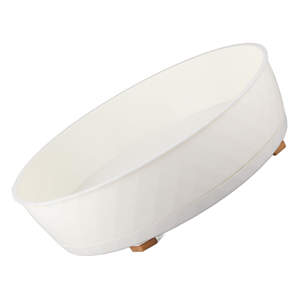 Kitchen Turntable Spin Round Tray 360 Degrees Rotating Non Skid Multifunctional Spice Organizer for Cabinet Pantry Refrigerator Countertop White