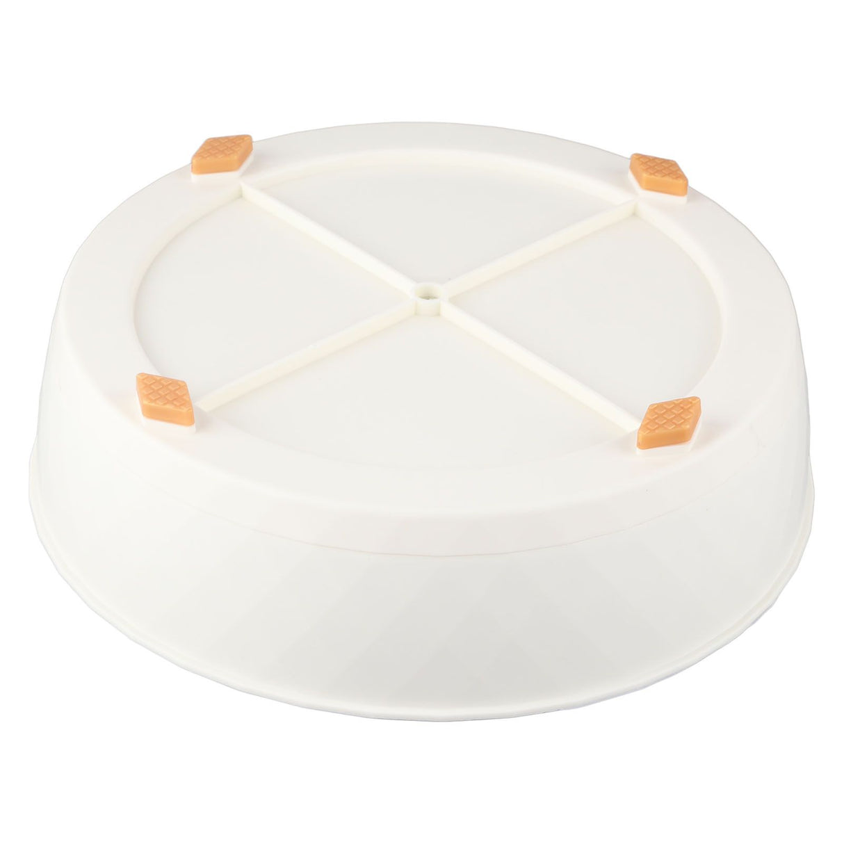 Kitchen Turntable Spin Round Tray 360 Degrees Rotating Non Skid Multifunctional Spice Organizer for Cabinet Pantry Refrigerator Countertop White