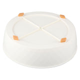 Kitchen Turntable Spin Round Tray 360 Degrees Rotating Non Skid Multifunctional Spice Organizer for Cabinet Pantry Refrigerator Countertop White - Low Angle