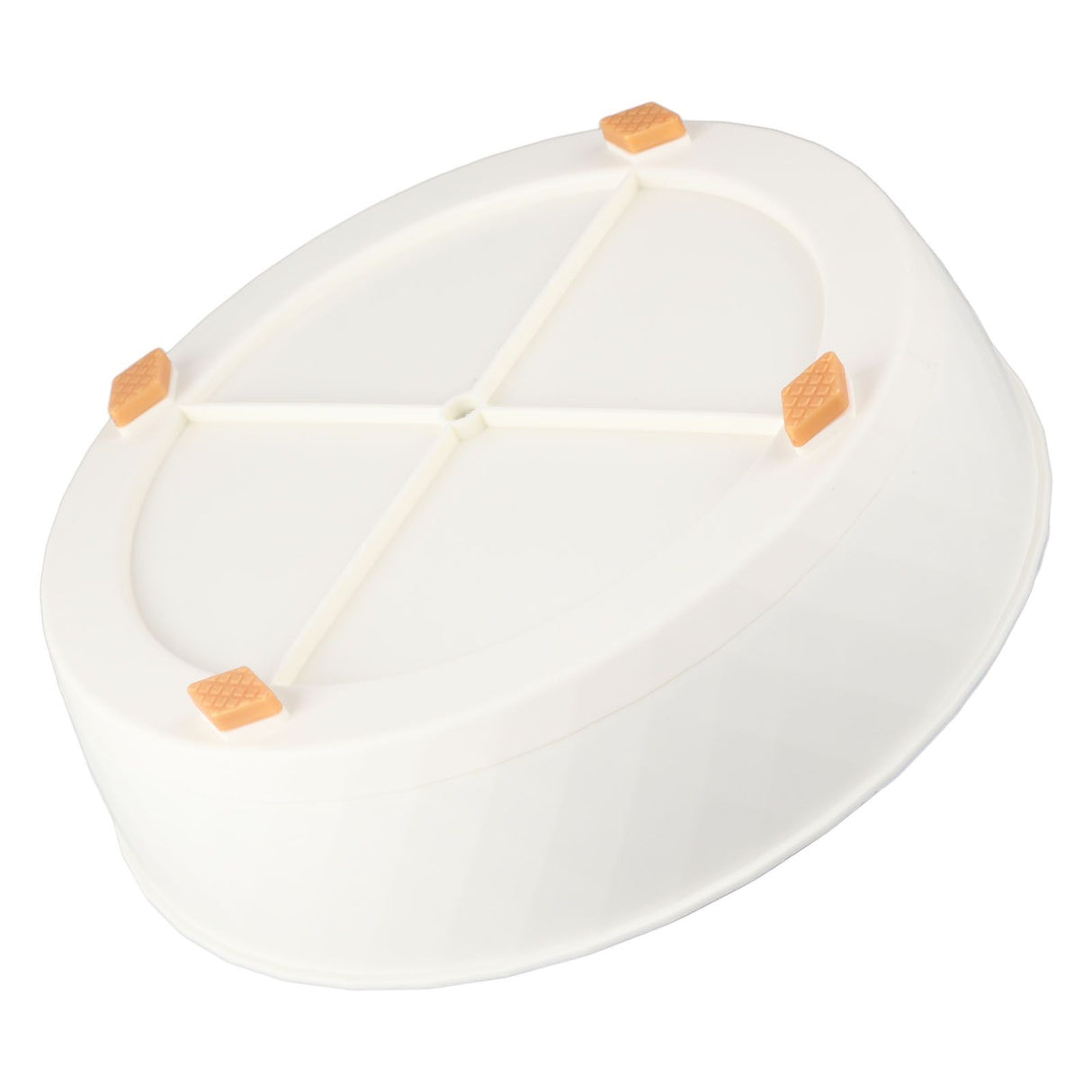 Kitchen Turntable Spin Round Tray 360 Degrees Rotating Non Skid Multifunctional Spice Organizer for Cabinet Pantry Refrigerator Countertop White