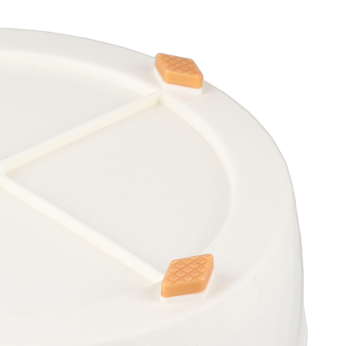 Kitchen Turntable Spin Round Tray 360 Degrees Rotating Non Skid Multifunctional Spice Organizer for Cabinet Pantry Refrigerator Countertop White