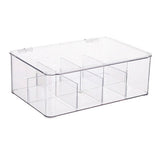 Coffee Condiment Organizer PET Detachable Transparency Baffle Tea Bag Packet Organizers for Coffee Tea Sock Storage