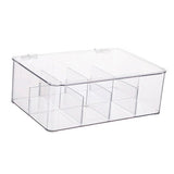 Coffee Condiment Organizer PET Detachable Transparency Baffle Tea Bag Packet Organizers for Coffee Tea Sock Storage