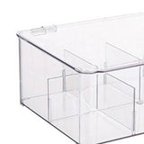 Coffee Condiment Organizer PET Detachable Transparency Baffle Tea Bag Packet Organizers for Coffee Tea Sock Storage
