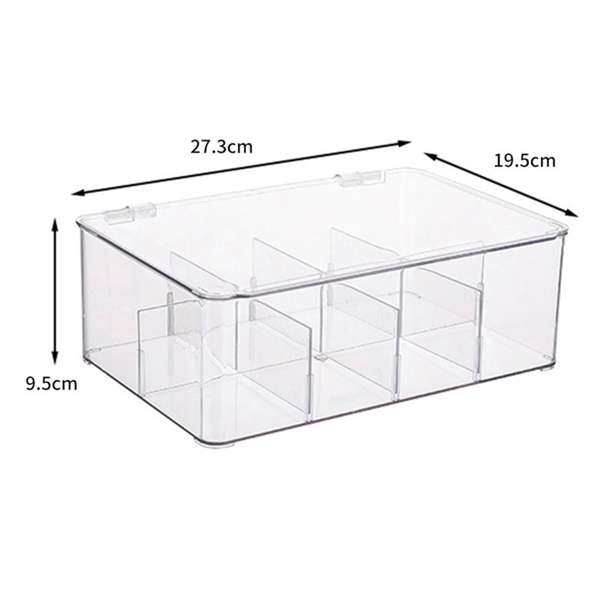 Coffee Condiment Organizer PET Detachable Transparency Baffle Tea Bag Packet Organizers for Coffee Tea Sock Storage