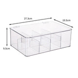 Coffee Condiment Organizer PET Detachable Transparency Baffle Tea Bag Packet Organizers for Coffee Tea Sock Storage