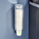 Plastic Disposable Paper Cups Dispenser Wall Mount Pull Type Water Cooler Cup Dispenser Automatic Remover Cup Holder for Home Hospital Gym Office