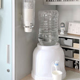 Plastic Disposable Paper Cups Dispenser Wall Mount Pull Type Water Cooler Cup Dispenser Automatic Remover Cup Holder for Home Hospital Gym Office - Low Angle