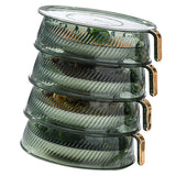 Transparent Green Insulated Food Cover Stackable Multilayer Dustproof Thermal Vegetable Storage Cover 4 Layer