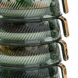 Transparent Green Insulated Food Cover Stackable Multilayer Dustproof Thermal Vegetable Storage Cover 4 Layer