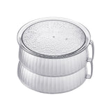 Multilayer Food Cover Multifunctional Transparent Food Cover Fresh Keeping Insulated Dish Cover for Kitchen Dining Table 2 Layers