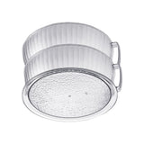 Multilayer Food Cover Multifunctional Transparent Food Cover Fresh Keeping Insulated Dish Cover for Kitchen Dining Table 2 Layers
