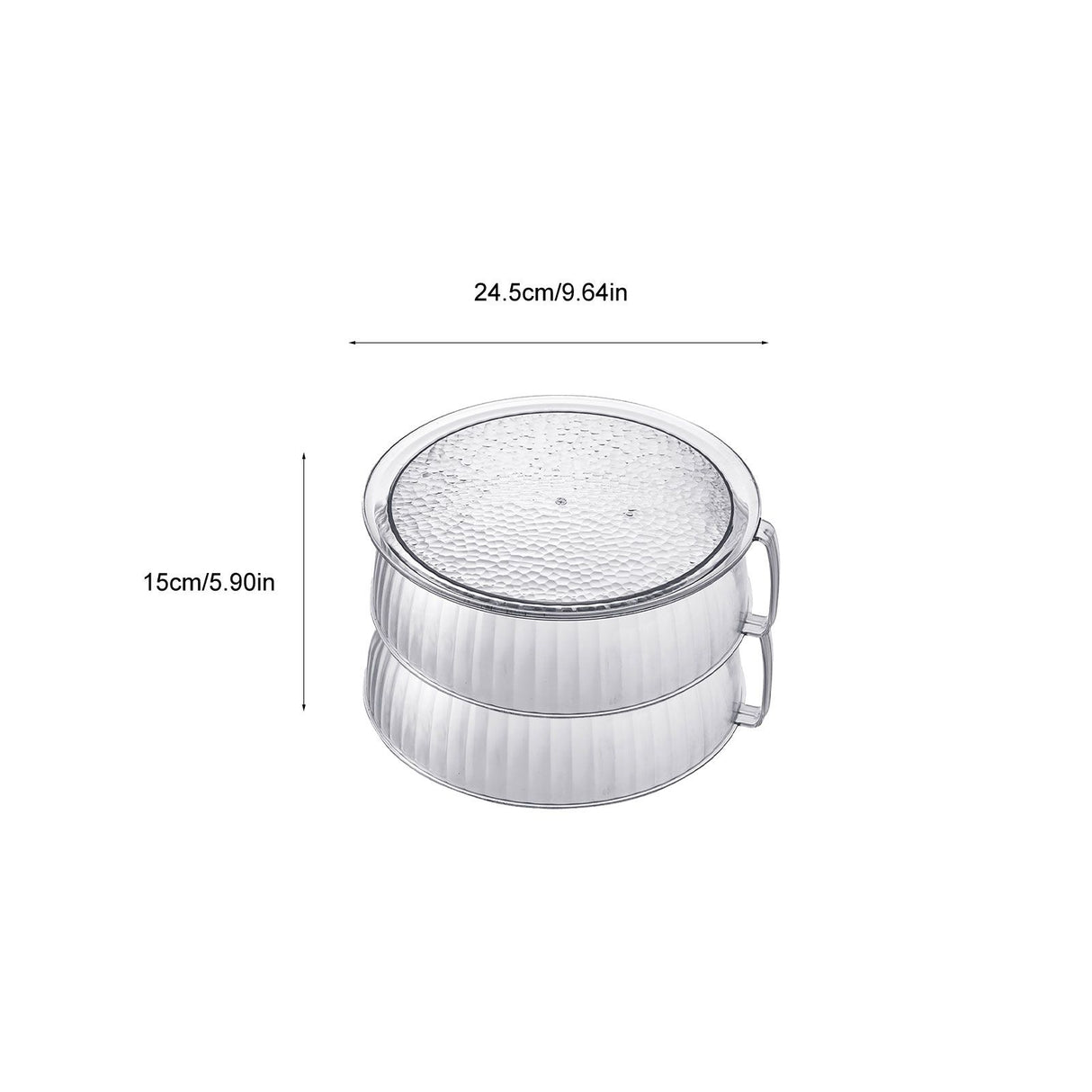 Multilayer Food Cover Multifunctional Transparent Food Cover Fresh Keeping Insulated Dish Cover for Kitchen Dining Table 2 Layers