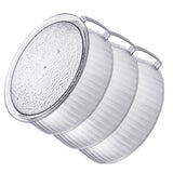 Multilayer Food Cover Multifunctional Transparent Food Cover Fresh Keeping Insulated Dish Cover for Kitchen Dining Table 3 Layers - 45-Degree Angle