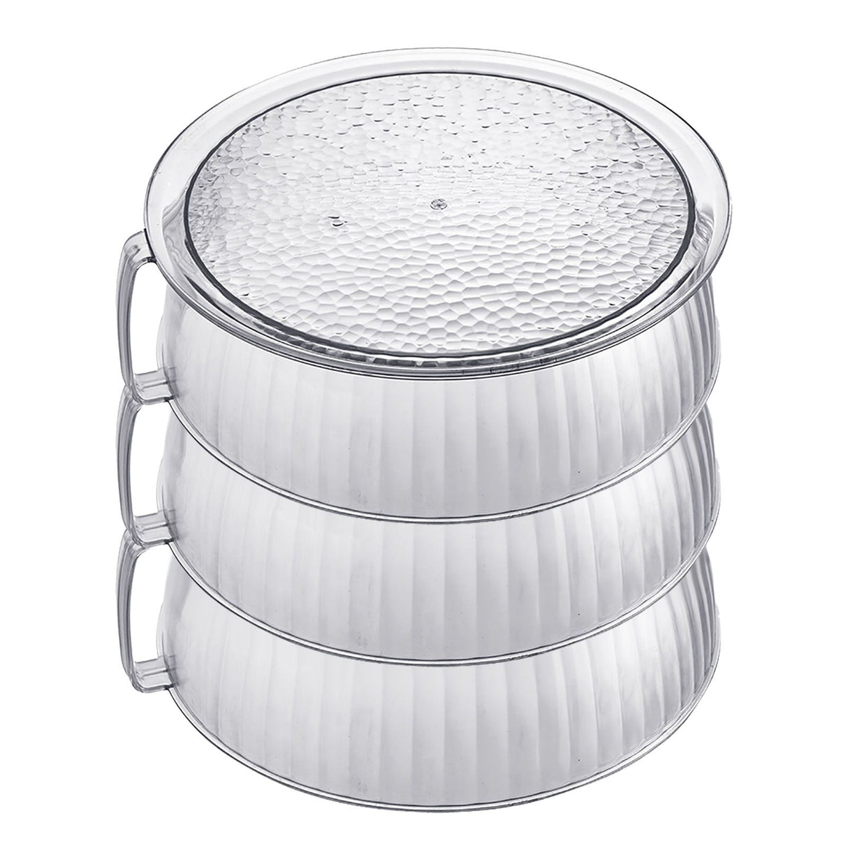 Multilayer Food Cover Multifunctional Transparent Food Cover Fresh Keeping Insulated Dish Cover for Kitchen Dining Table 3 Layers