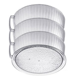 Multilayer Food Cover Multifunctional Transparent Food Cover Fresh Keeping Insulated Dish Cover for Kitchen Dining Table 3 Layers