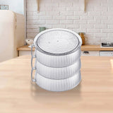Multilayer Food Cover Multifunctional Transparent Food Cover Fresh Keeping Insulated Dish Cover for Kitchen Dining Table 3 Layers - Extra Image