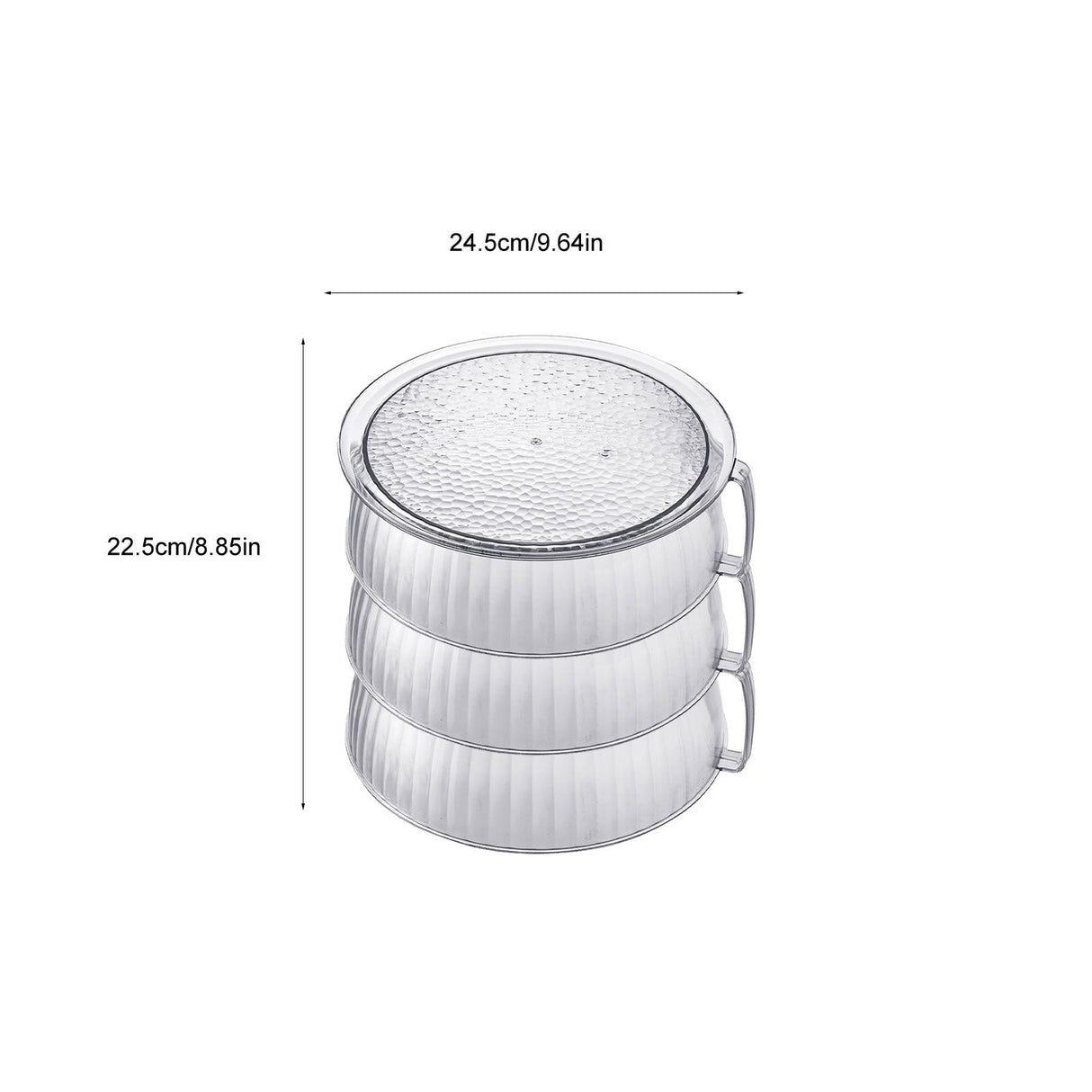 Multilayer Food Cover Multifunctional Transparent Food Cover Fresh Keeping Insulated Dish Cover for Kitchen Dining Table 3 Layers
